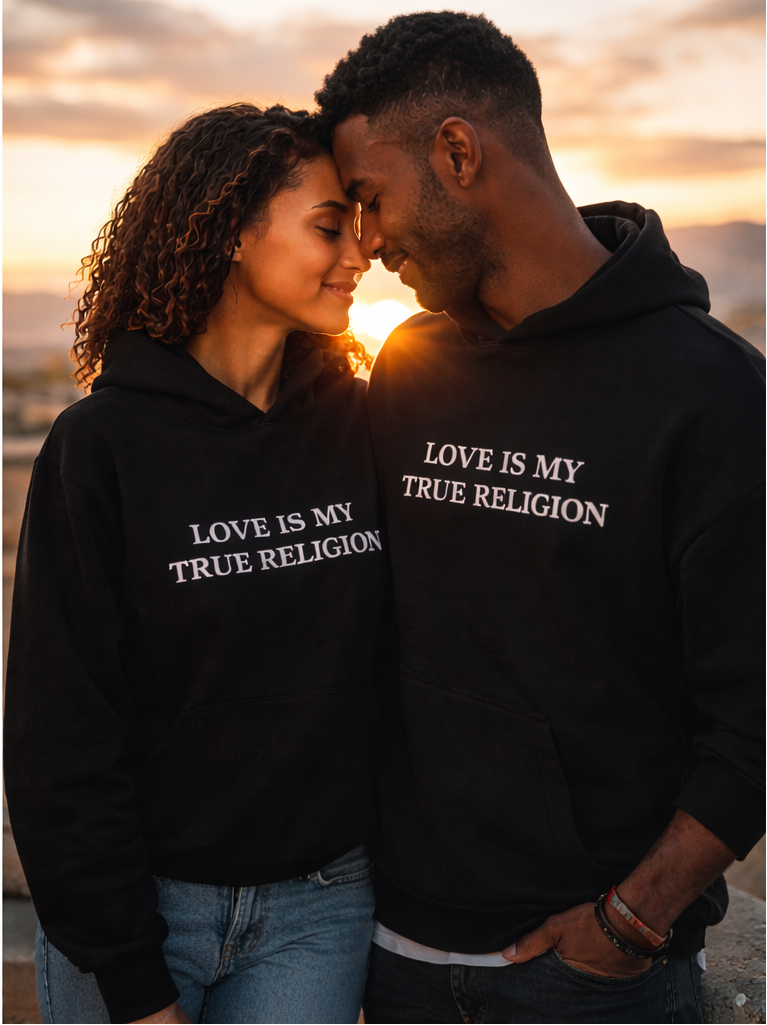 LOVE IS MY TRUE RELIGION - Unisex Oversized Hoodie