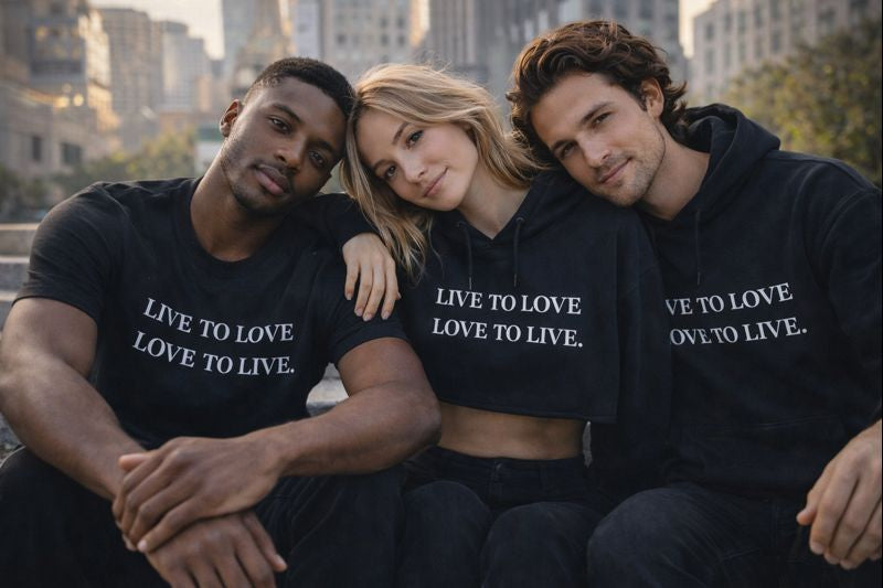 LIVE TO LOVE - Unisex oversized hoodie