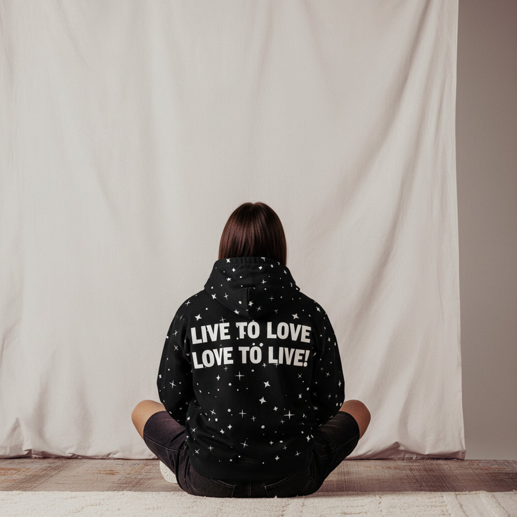 LIVE TO LOVE UNIVERSE - Unisex zip hoodie